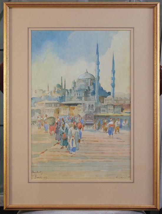 J. Paulikevitch Views of Istanbul, 17 x 11.5in.